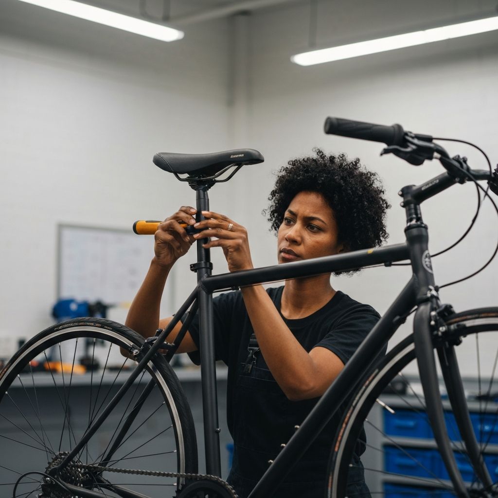 Anpassung der Sitzhöhe und Lenkerposition